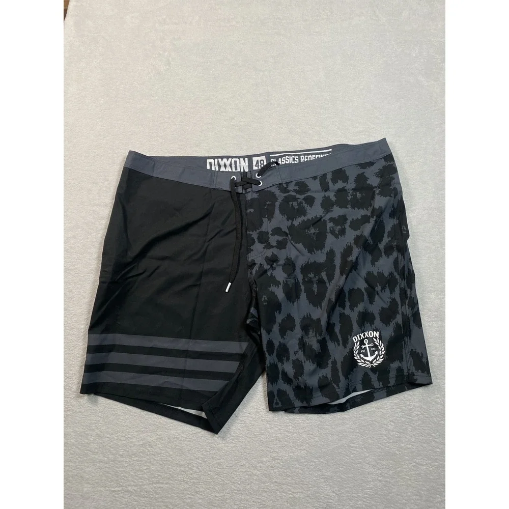 Dixxon Flannel Co. Gnar‎ Boardshorts Mens 48 Black Gray Brush Classic Redefined